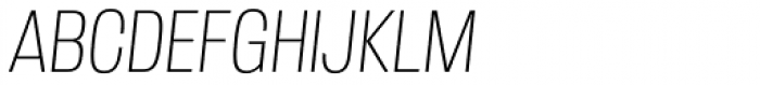 Kilburn Thin Italic Font UPPERCASE