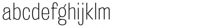 Kilburn Thin Font LOWERCASE