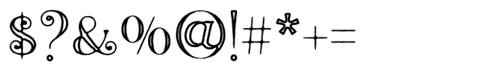 Killen Seven Four Font OTHER CHARS