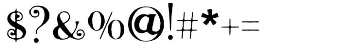 Killen Seven One Font OTHER CHARS