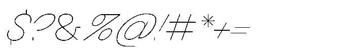 Killou Air Italic Font OTHER CHARS