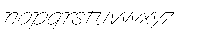 Killou Air Italic Font LOWERCASE