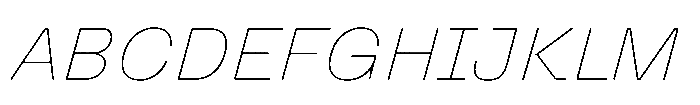 Killou Air Slant Font UPPERCASE