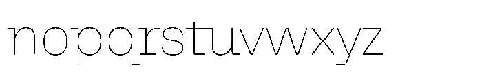 Killou Air Font LOWERCASE
