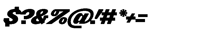 Killou Black Italic Font OTHER CHARS