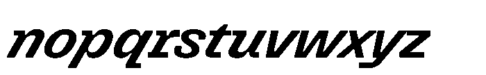 Killou Bold Italic Font LOWERCASE