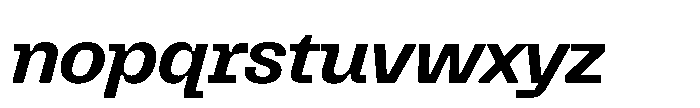 Killou Bold Slant Font LOWERCASE