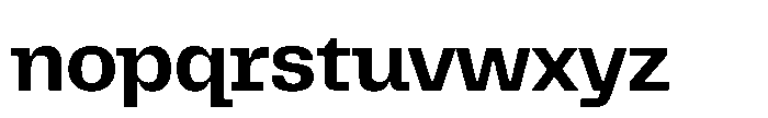 Killou Bold Font LOWERCASE