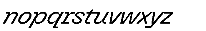 Killou Book Italic Font LOWERCASE