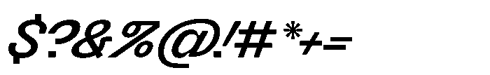 Killou Demi Bold Italic Font OTHER CHARS