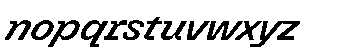 Killou Demi Bold Italic Font LOWERCASE