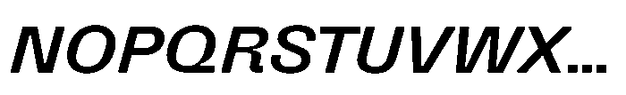 Killou Demi Bold Slant Font UPPERCASE