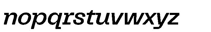 Killou Demi Bold Slant Font LOWERCASE