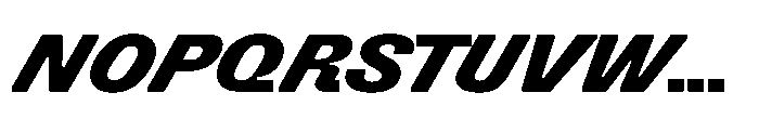 Killou Heavy Italic Font UPPERCASE