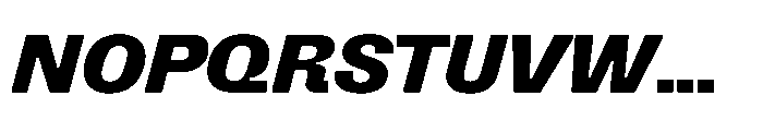 Killou Heavy Slant Font UPPERCASE