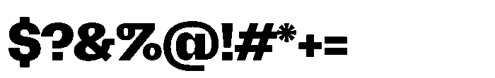 Killou Heavy Font OTHER CHARS