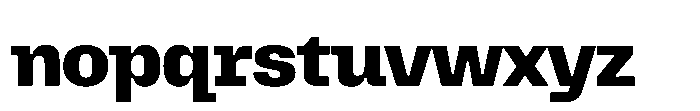 Killou Heavy Font LOWERCASE