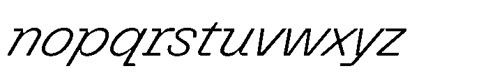 Killou Light Italic Font LOWERCASE