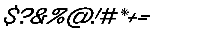 Killou Medium Italic Font OTHER CHARS