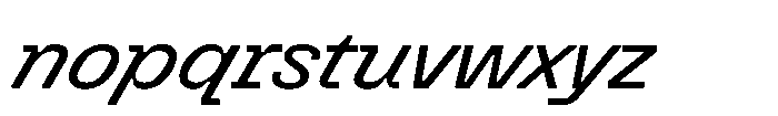 Killou Medium Italic Font LOWERCASE