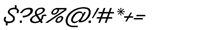 Killou Regular Italic Font OTHER CHARS