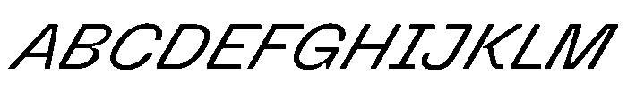 Killou Regular Italic Font UPPERCASE