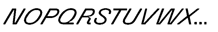Killou Regular Italic Font UPPERCASE