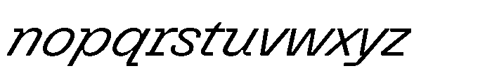 Killou Regular Italic Font LOWERCASE