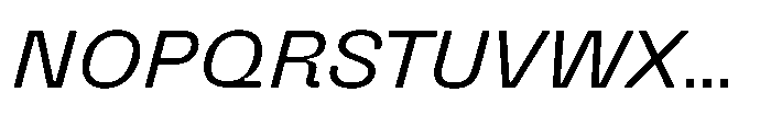 Killou Regular Slant Font UPPERCASE