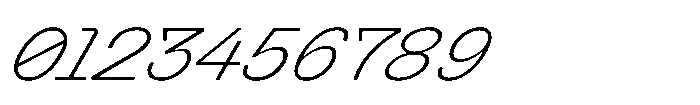 Killou Thin Italic Font OTHER CHARS