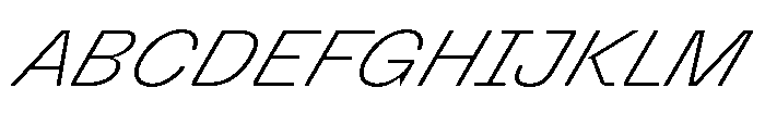 Killou Thin Italic Font UPPERCASE