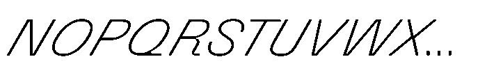 Killou Thin Italic Font UPPERCASE