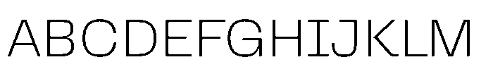 Killou Thin Font UPPERCASE