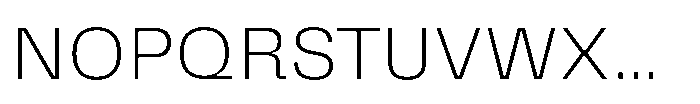 Killou Thin Font UPPERCASE
