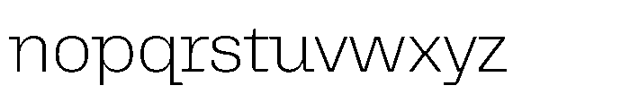 Killou Thin Font LOWERCASE