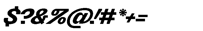 Killou Ultra Bold Italic Font OTHER CHARS
