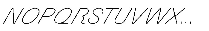 Killou Ultra Thin Italic Font UPPERCASE