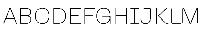 Killou Ultra Thin Font UPPERCASE