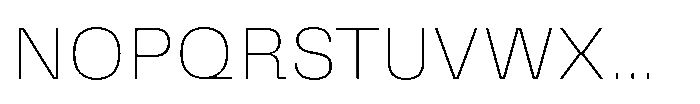 Killou Ultra Thin Font UPPERCASE