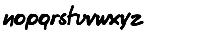 Killux Handwriting Font LOWERCASE