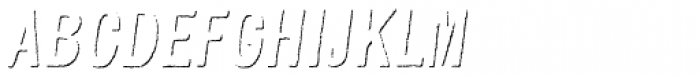 Kiln Sans Shadow Italic Font UPPERCASE