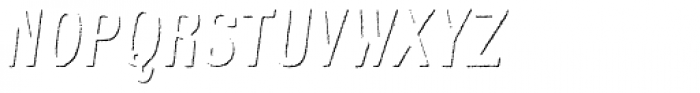Kiln Sans Shadow Italic Font LOWERCASE
