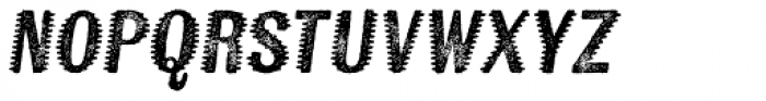 Kiln Sans Spiked Italic Font UPPERCASE