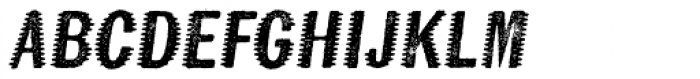 Kiln Sans Spiked Italic Font LOWERCASE