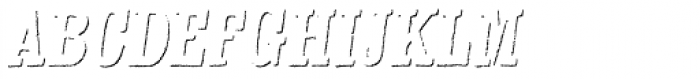 Kiln Serif Shadow Italic Font LOWERCASE