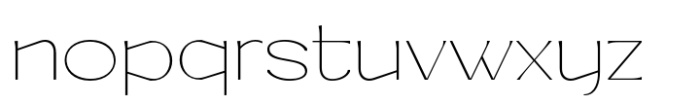 Kilned Thin Font LOWERCASE