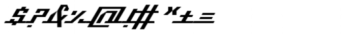 Kilometro Display Bold Italic Font OTHER CHARS