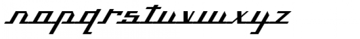 Kilometro Display Bold Italic Font LOWERCASE