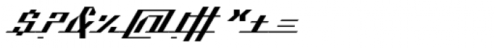 Kilometro Display Regular Italic Font OTHER CHARS