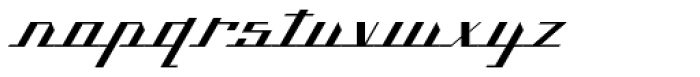Kilometro Display Regular Italic Font LOWERCASE